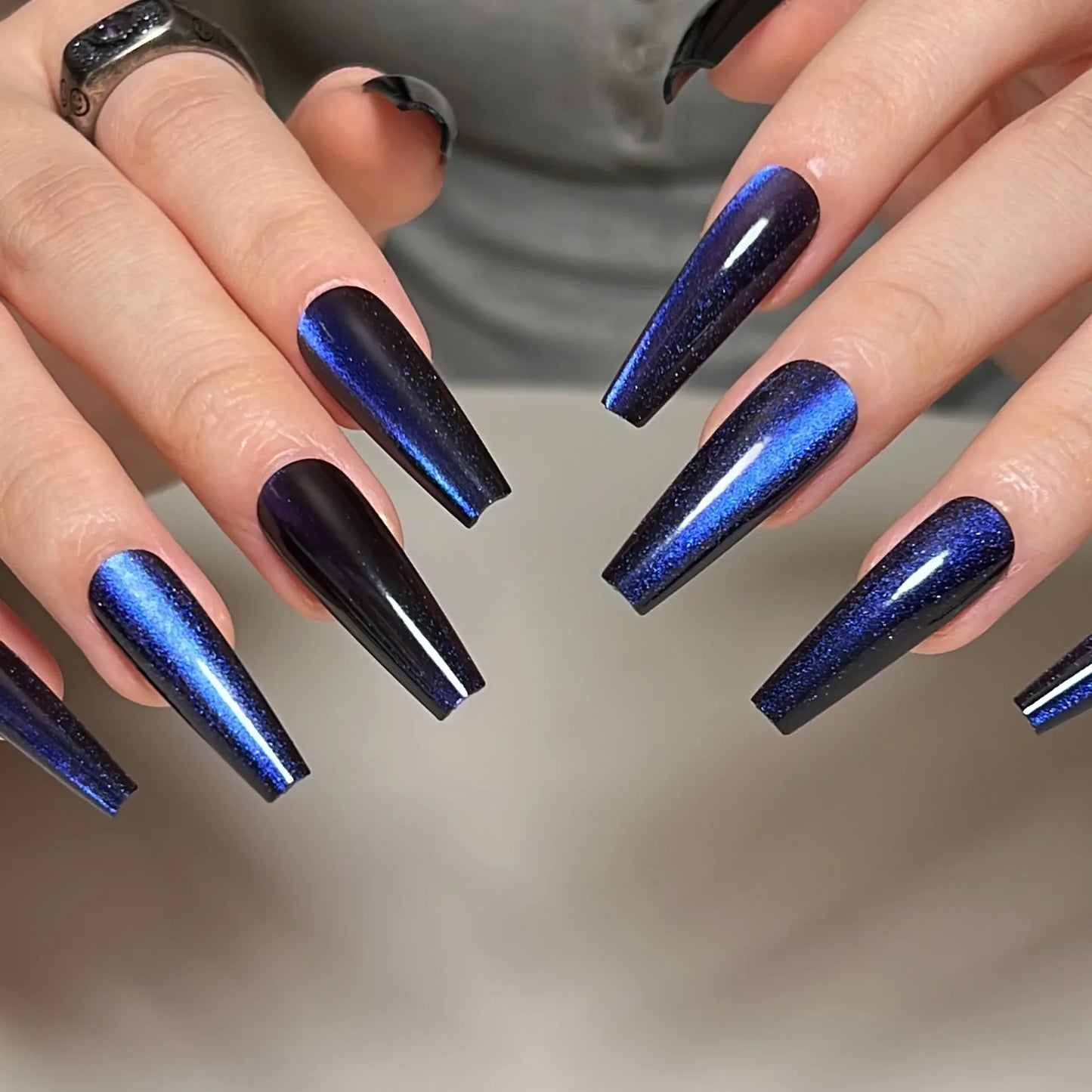 wearable full cover long ballet French coffin white False Nails with glue matte red black pink white artificial nails press on - - DYAVOR®