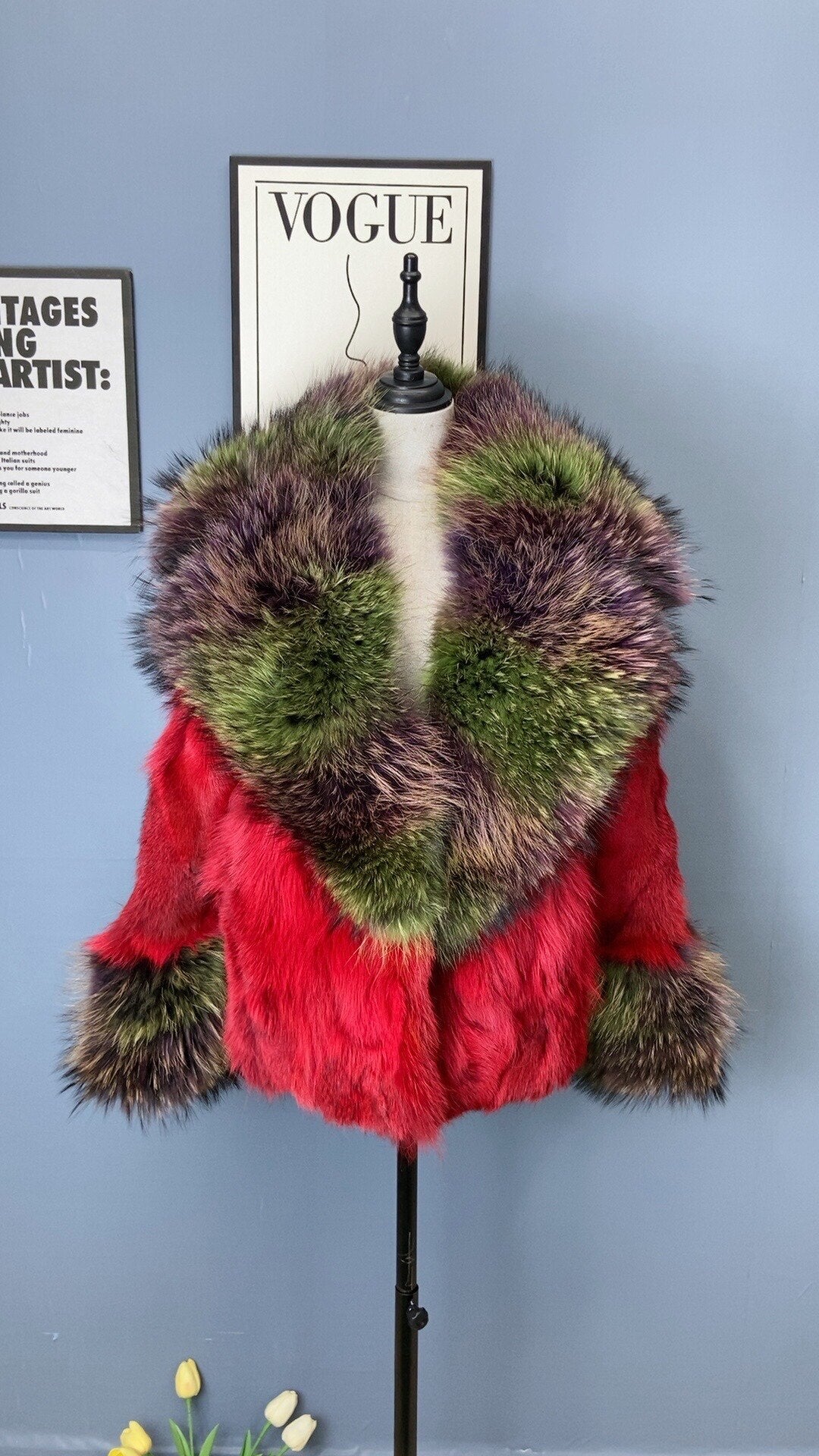 New Fashion Real Fox Fur Collar With Rex Rabbit Fur Luxury Soft Warm Winter Jackets Fur Coats Women Reversible - - DYAVOR®