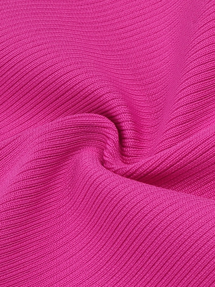 Pink Maxi Dress with Rhinestone Bows - - DYAVOR®