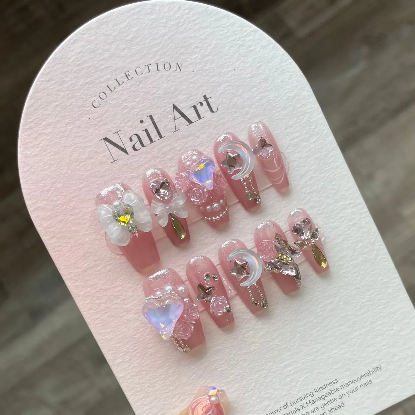 10Pcs Purple Ballerina Handmade Press On Nails Diamonds Wearable False Nails Decoration Rhinestones Full Cover Fake Nails Tips - - DYAVOR®