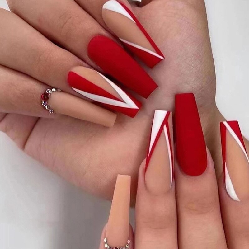 Pastel Long Press On Nails