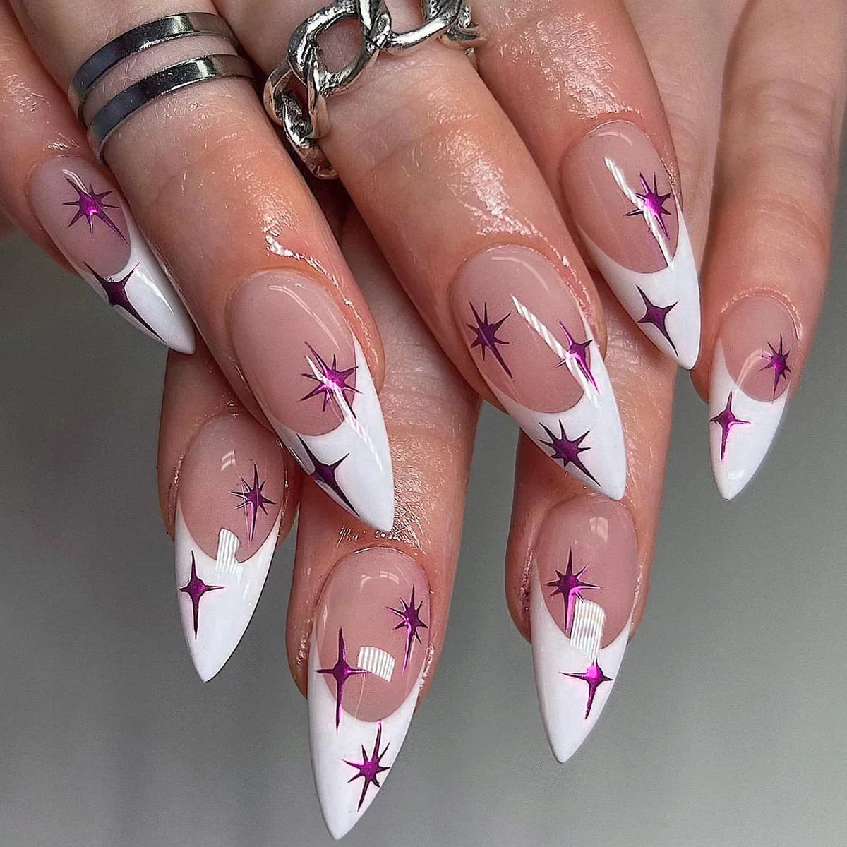 Red Spider Printed False Nail Halloween Nail Art Decor Press on Nails for Girl Gifts Short Round Cool y2k Style Fake Nail Tips - - DYAVOR®