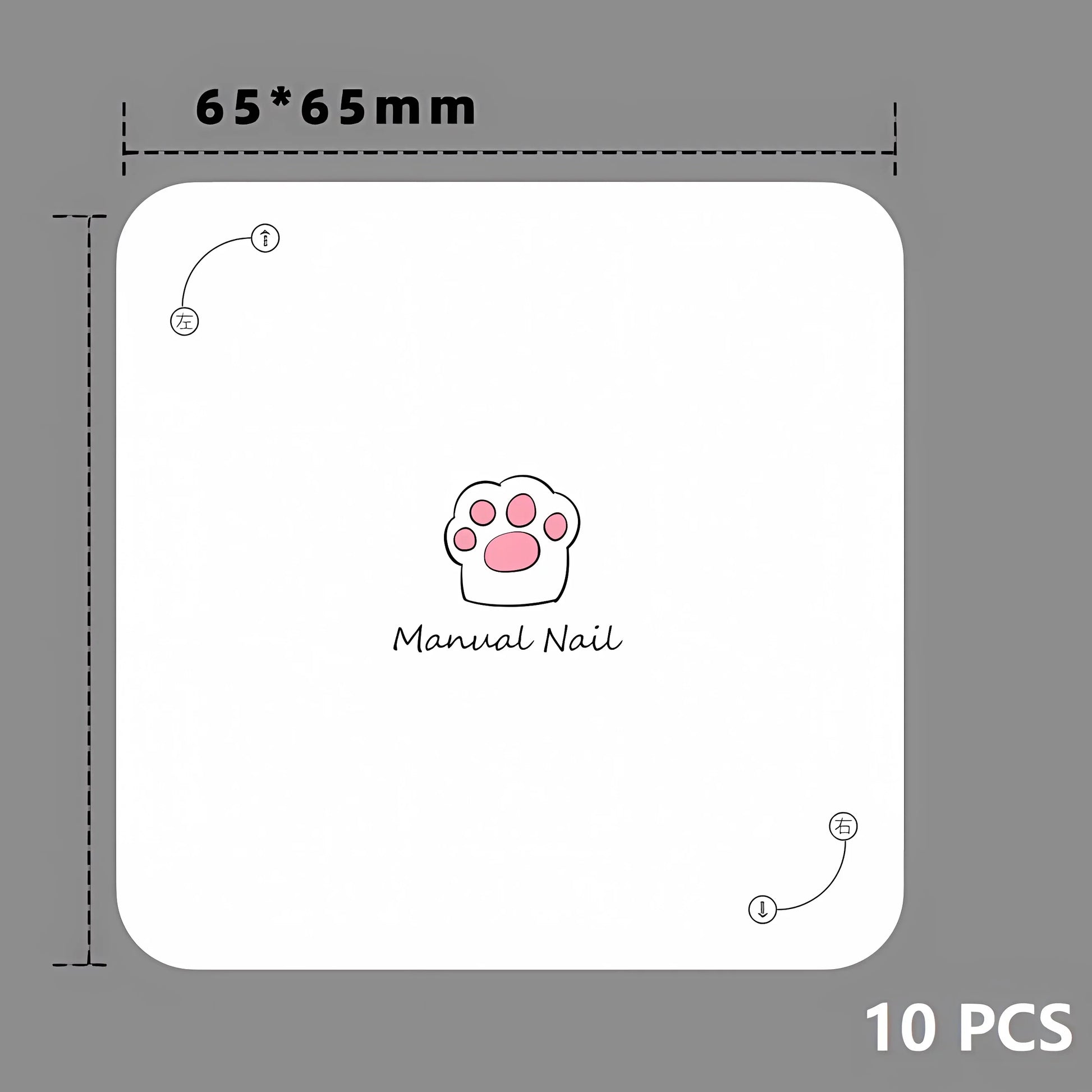 10 PCS Nail Art Display Paper Press on Nails Card Nail Display Background Card Design Dedicated for Salon Supplies -  - DYAVOR®