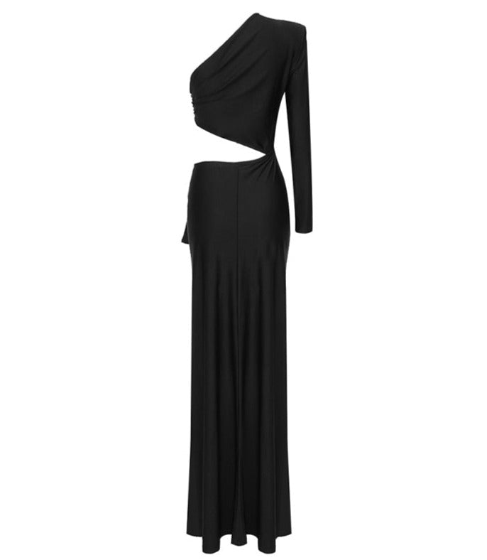 Black Cutouts Maxi Dress - - DYAVOR®