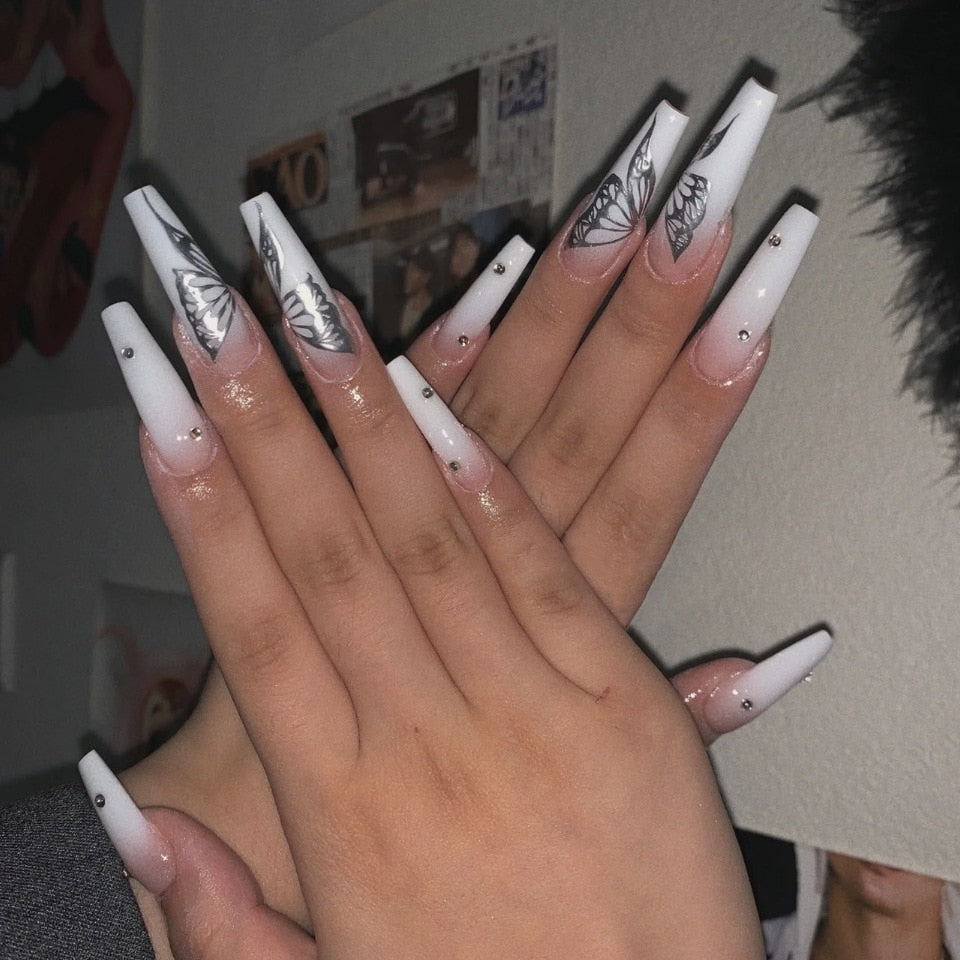 Baddie Long Press On Nails