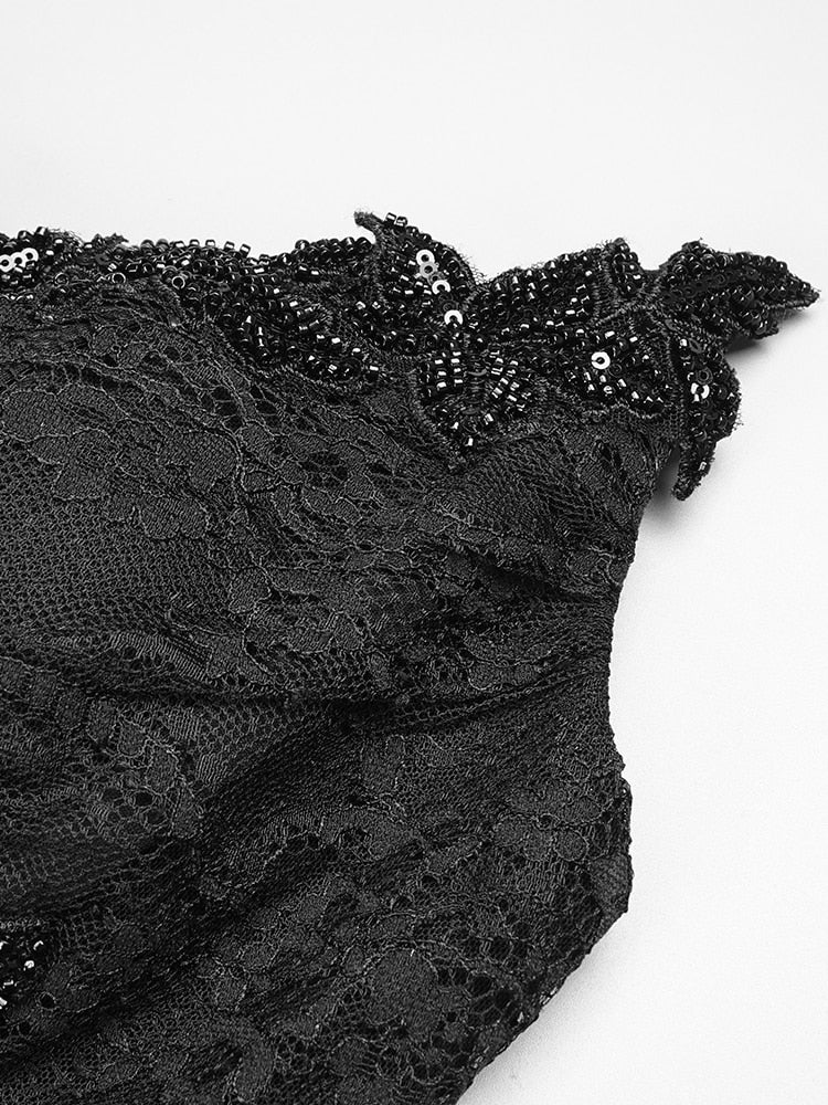 Lace Maxi Dress with Gloves - - DYAVOR®