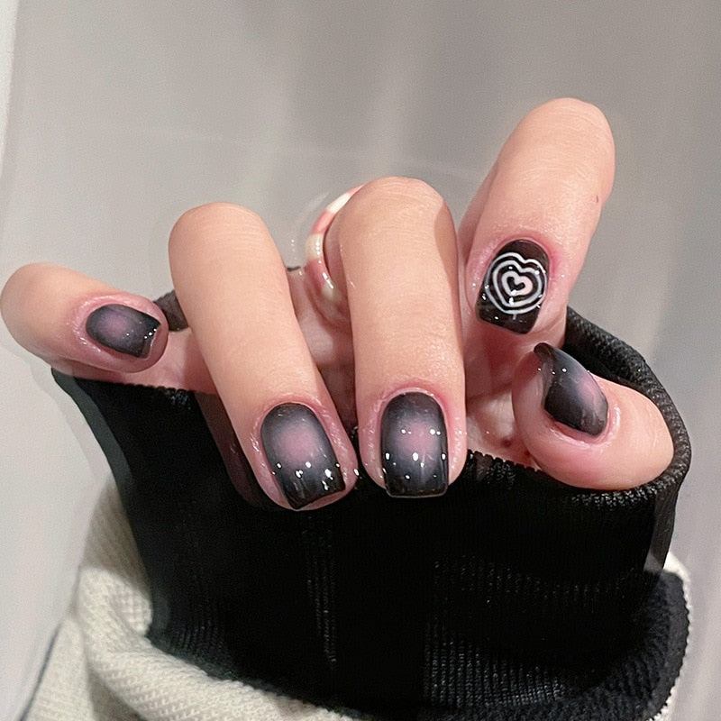 Clear Sparkly Press On Nails