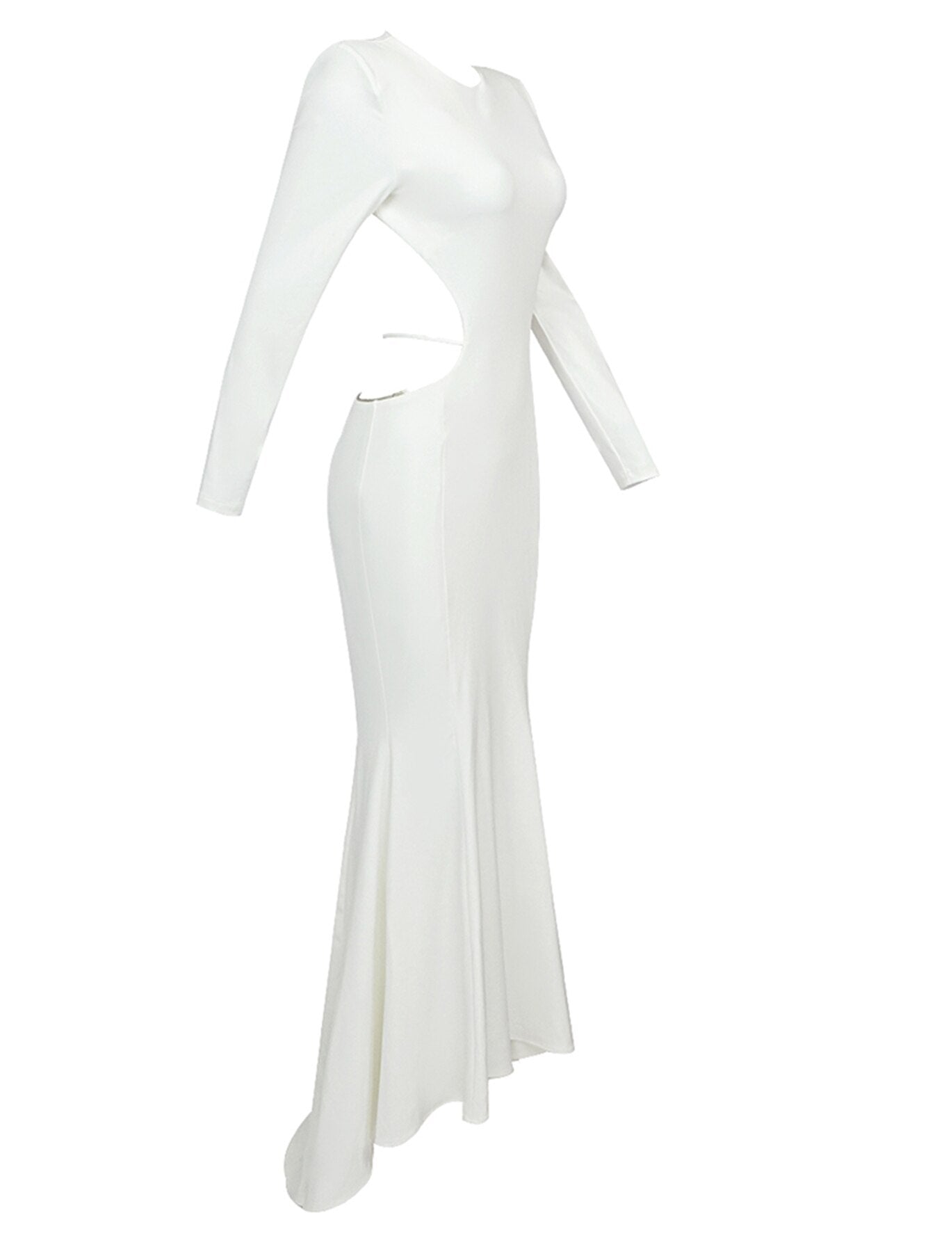 White Open Back Maxi Dress - - DYAVOR®