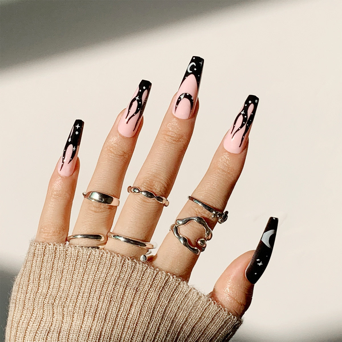 Gothic Press On Nails - - DYAVOR®