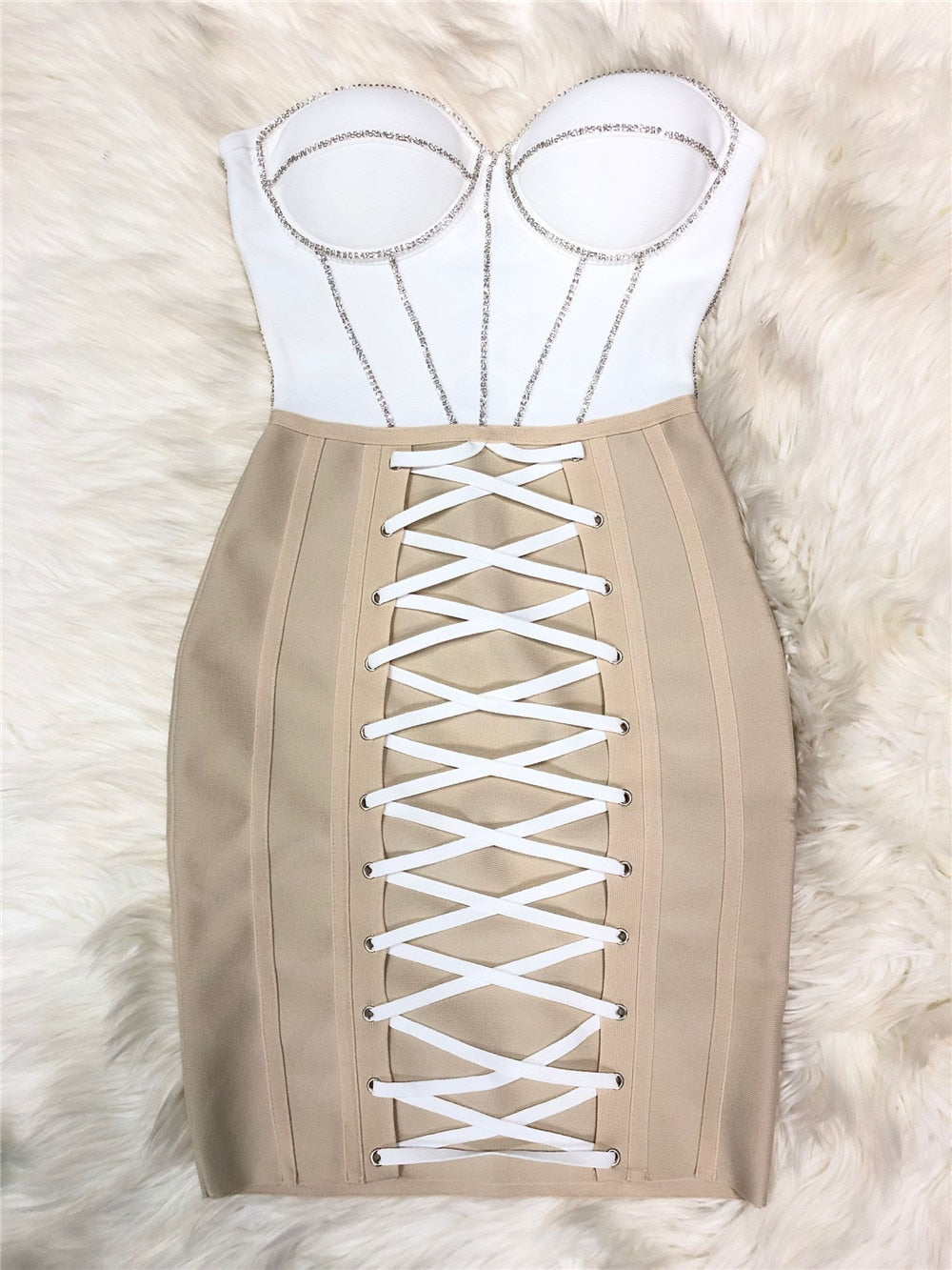 Strapless Corset-style Bandage Dress - - DYAVOR®