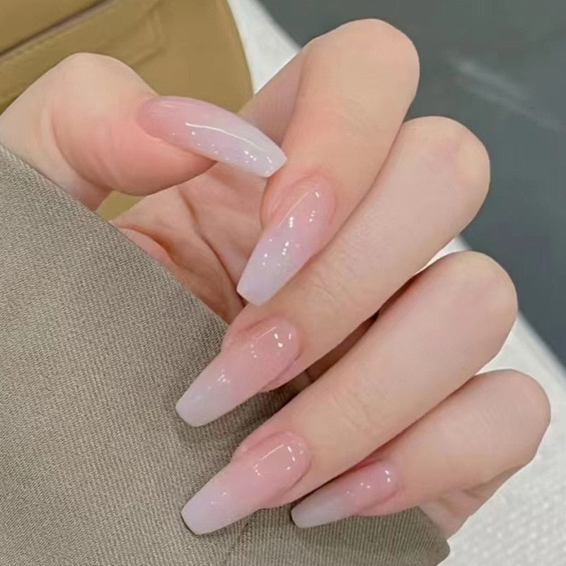 Clear Sparkly Press On Nails