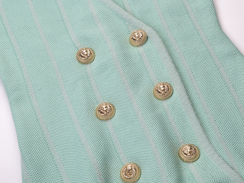 Mint V-neck Mini Dress - dress - DYAVOR®