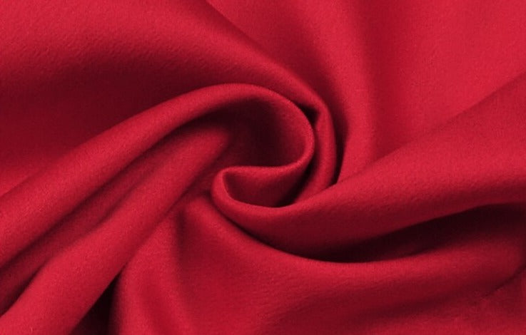 Red Satin Midi Dress - - DYAVOR®