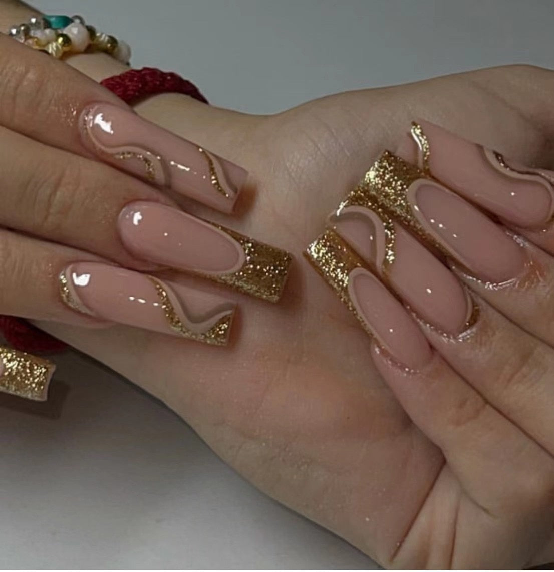 Pastel Long Press On Nails