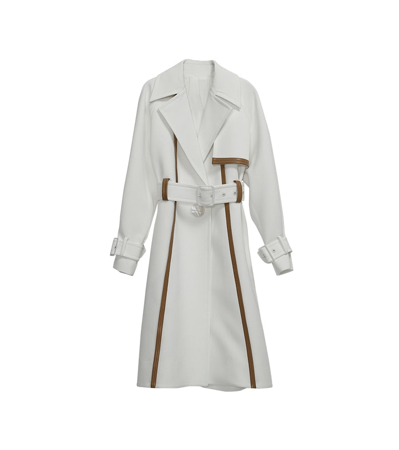 Autumn White Trench Coat - Trench Coat - DYAVOR®