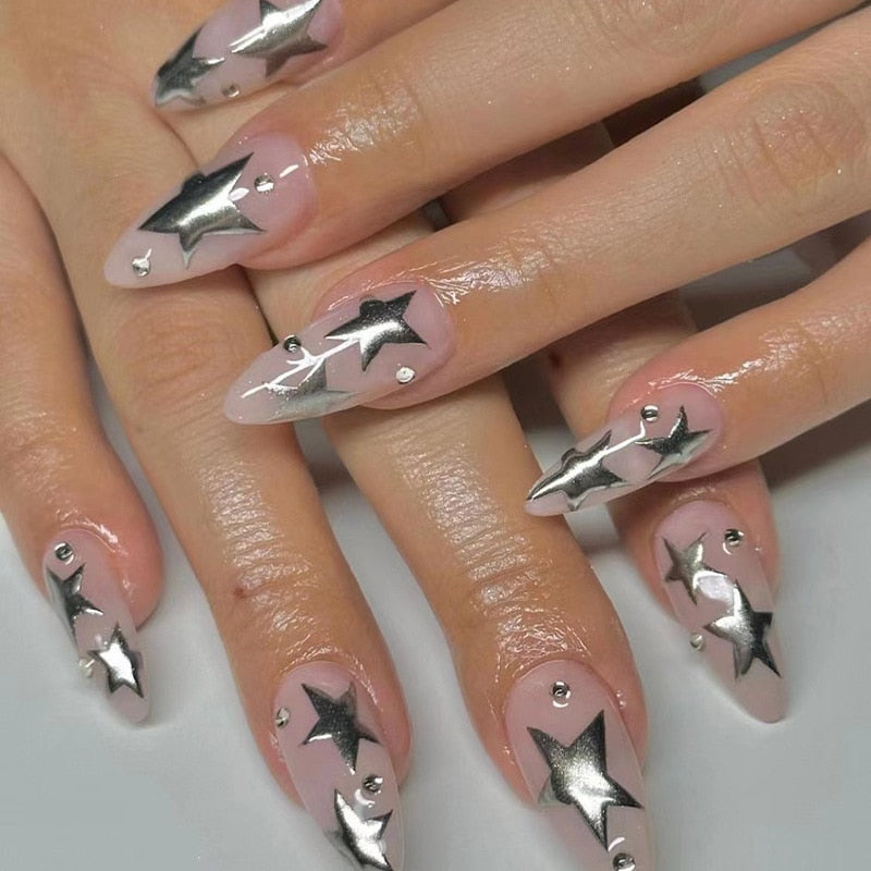 Pearly Press On Nails - - DYAVOR®