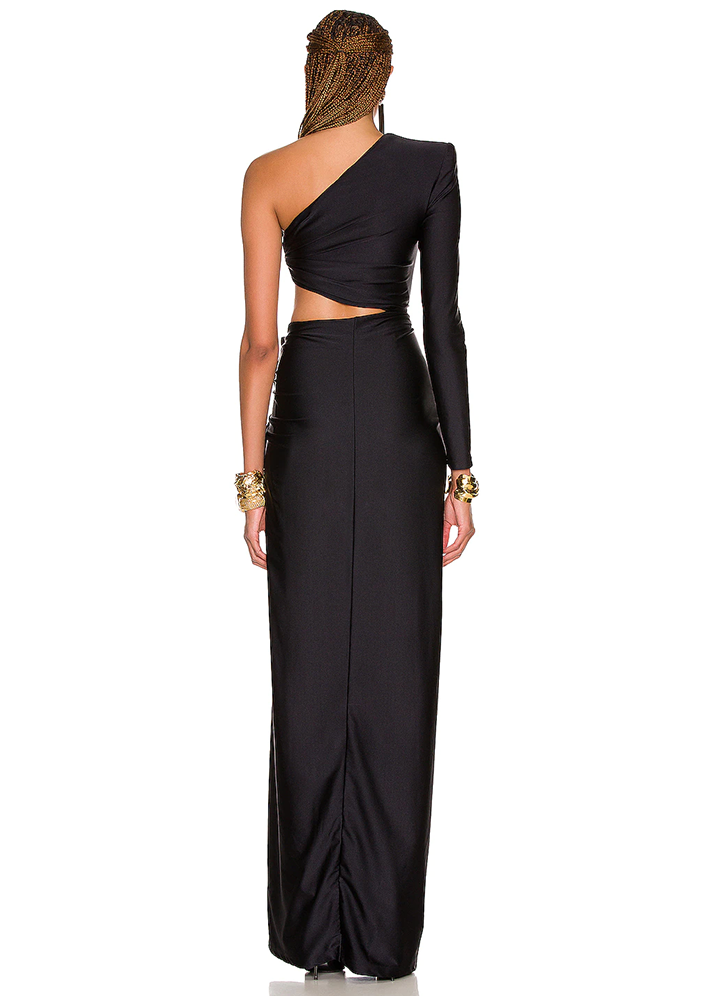 Black Cutouts Maxi Dress - - DYAVOR®