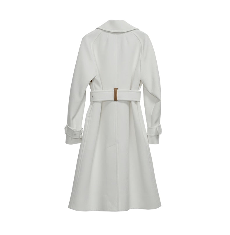 Autumn White Trench Coat - Trench Coat - DYAVOR®