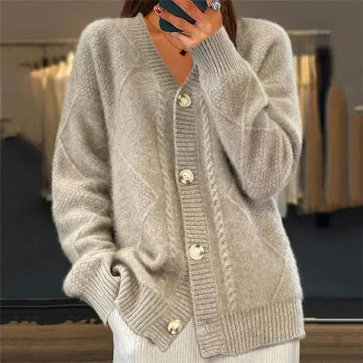 Loriane - Formal Button Cardigan for Women
