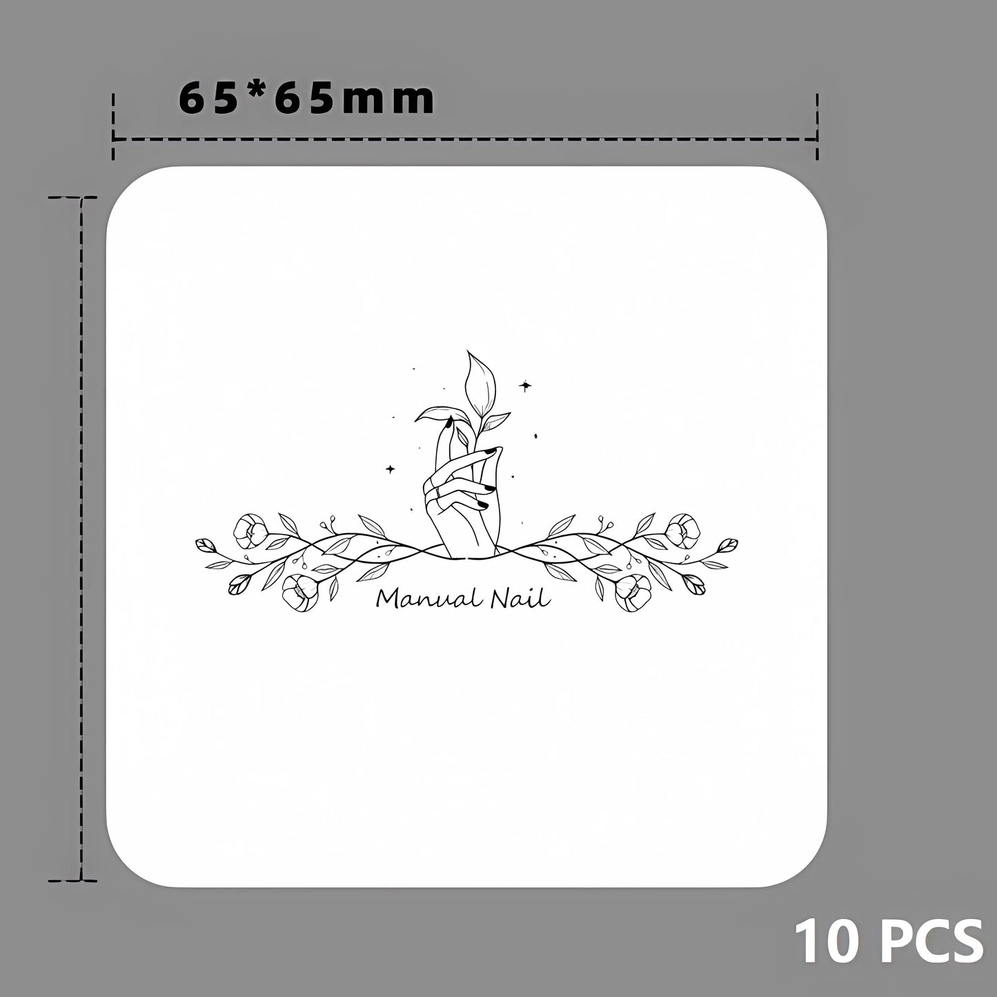 10 PCS Nail Art Display Paper Press on Nails Card Nail Display Background Card Design Dedicated for Salon Supplies - - DYAVOR®