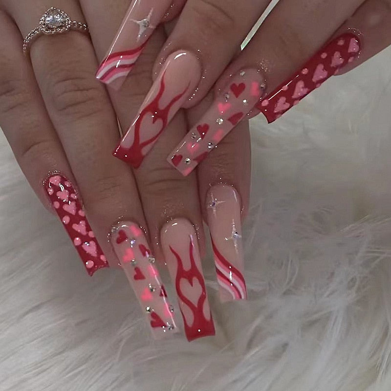 Pastel Long Press On Nails - - DYAVOR®