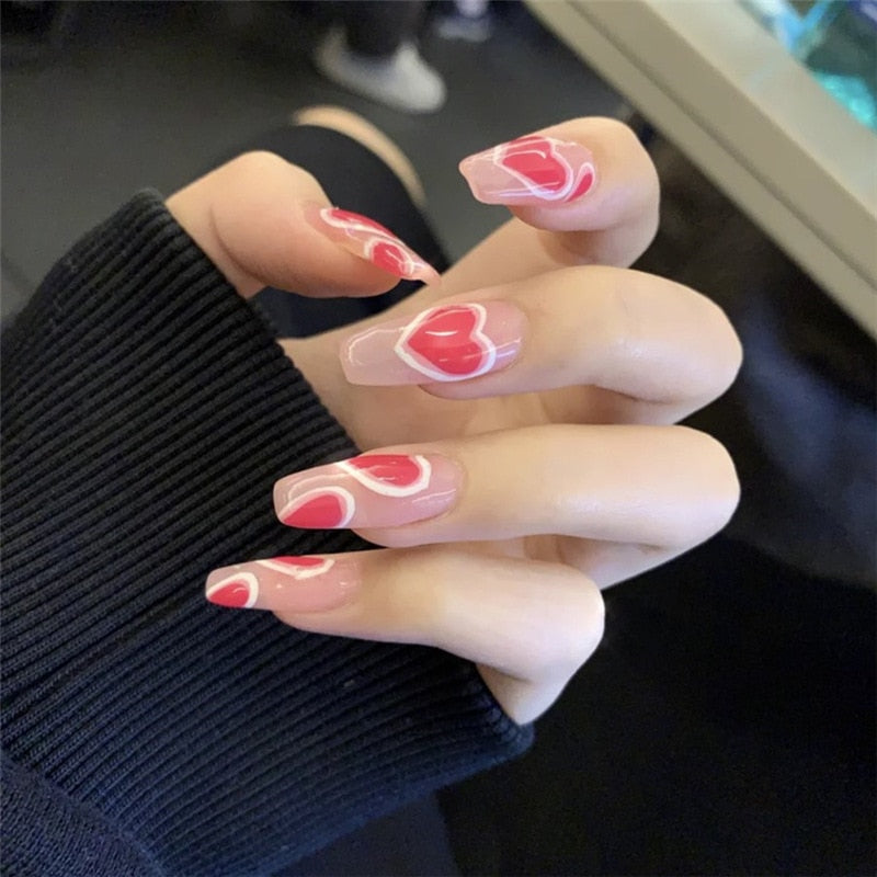 Lovely Gradient Press On Nails - - DYAVOR®