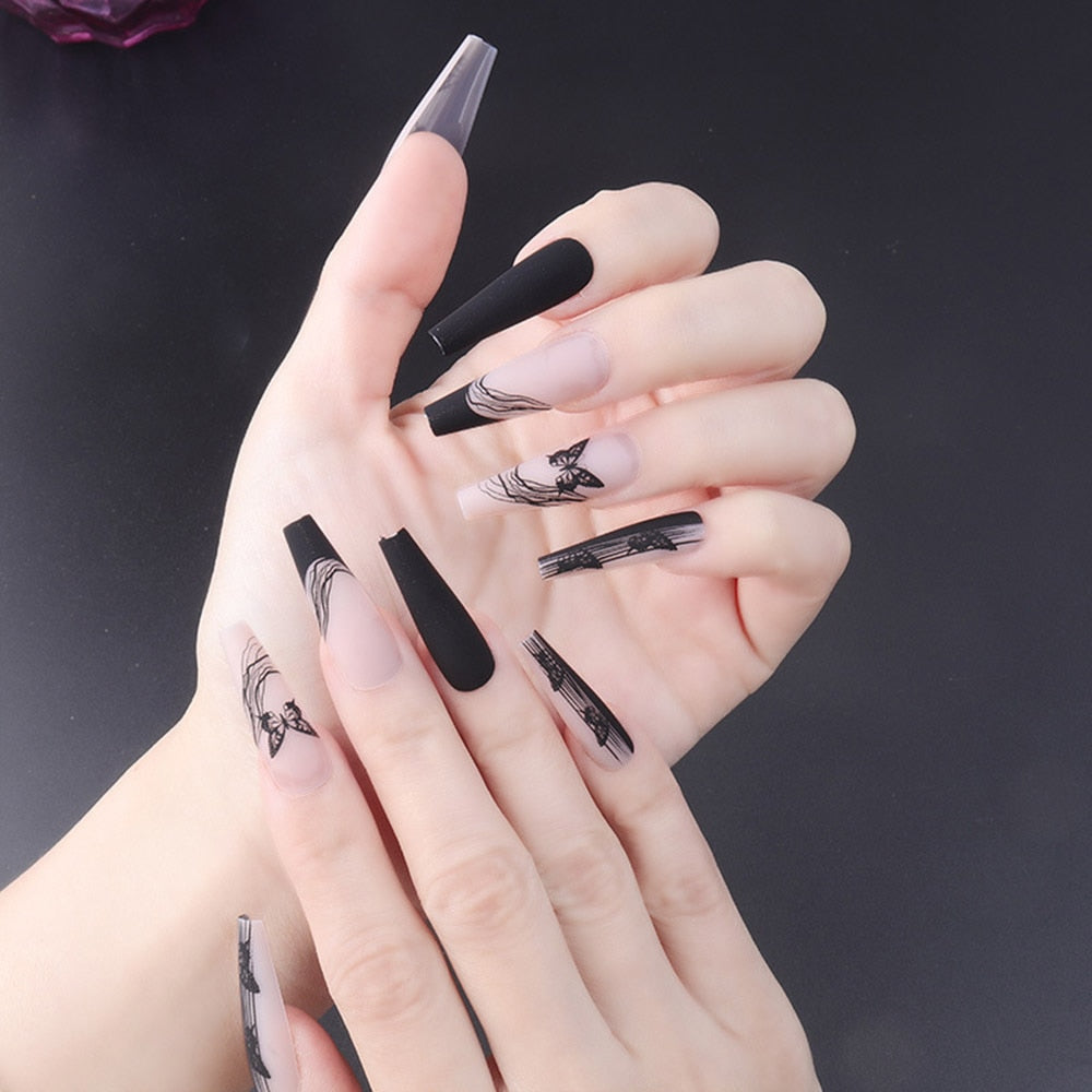 Gothic Press On Nails - - DYAVOR®