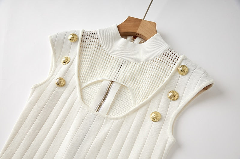 White Bandage Midi Dress - - DYAVOR®