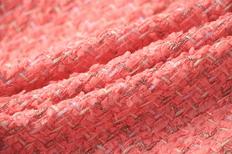 Tweed Double - breasted Short Dress -  - DYAVOR®