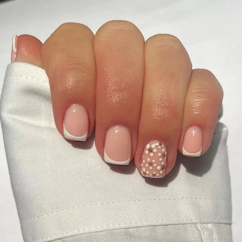 24Pcs Long Coffin False Nails Glitter Fake Nail with Rhinestones Press on Nails Full Cover Nail Tips Detachable Fake Fingernails
