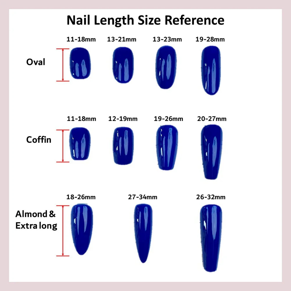Handmade White Luxury Press on Nails Reusable Adhesive False Nails with Glitter Design Artifical Nail Tips Nail Art for Girls -  - DYAVOR®