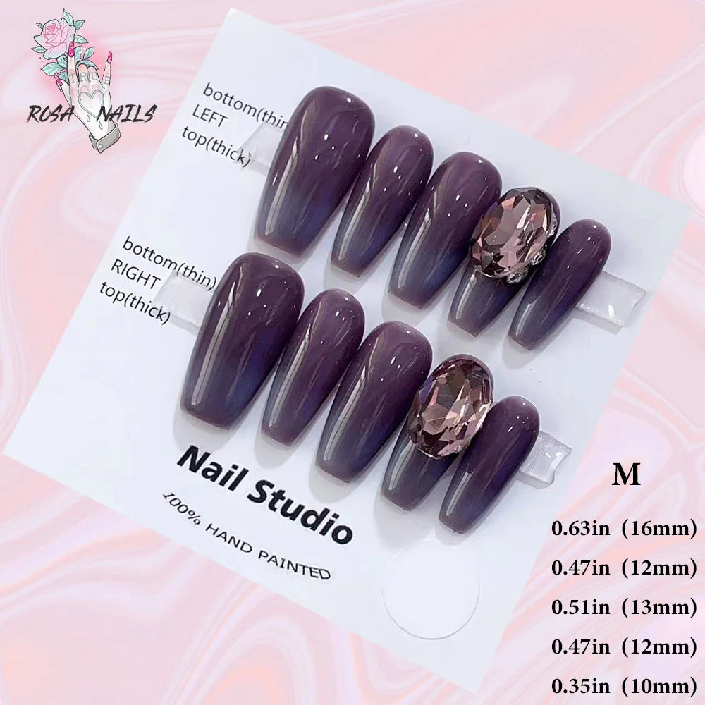 Cute Strawberry Pink Short Handmade Press on Nails Wholesale Kawaii Bows Pressons Bulk Full Cover Square Acrylic False Nail Tips