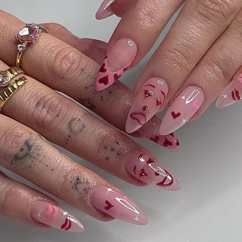 Pearly Press On Nails - - DYAVOR®