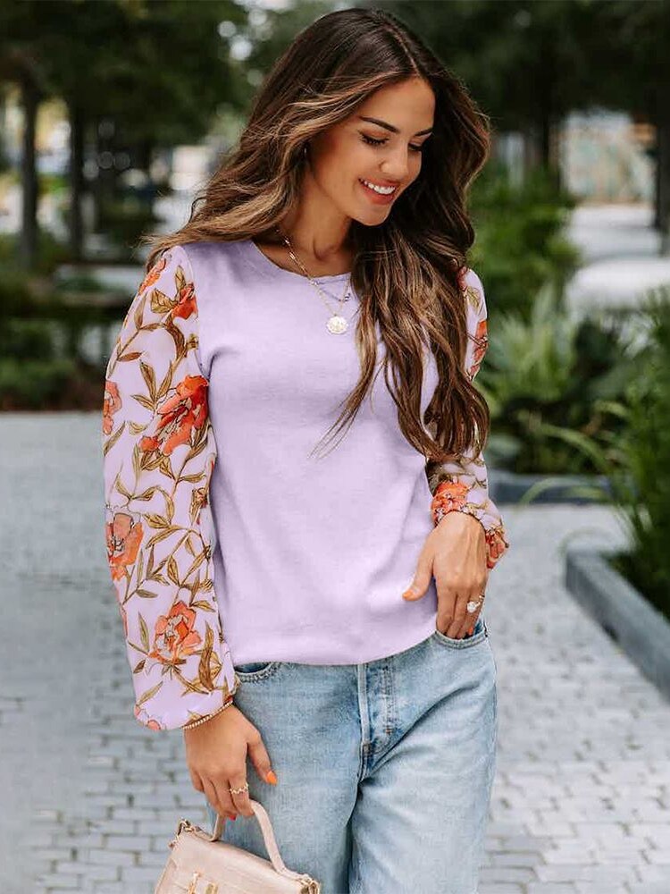 Fashion Tops 2022 Women New Autumn Winter Printed Long-sleeved Sweater Casual O-Neck Knit Pullover Streetwear Women Clothing - - DYAVOR®