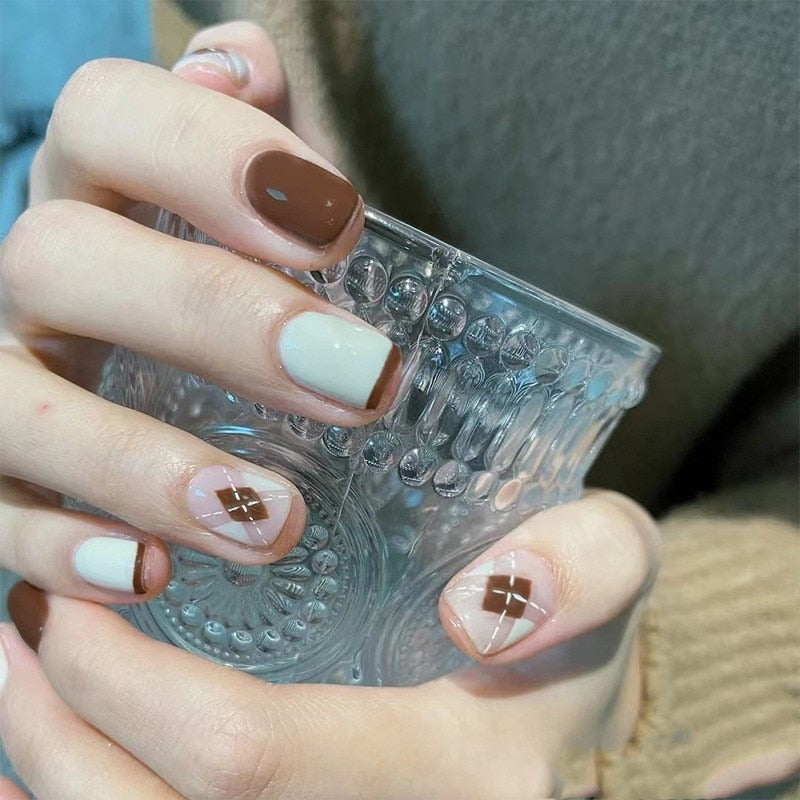 Lovely Gradient Press On Nails - - DYAVOR®