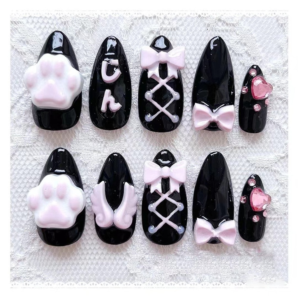 Sweet Lolita Press On Nails - - DYAVOR®