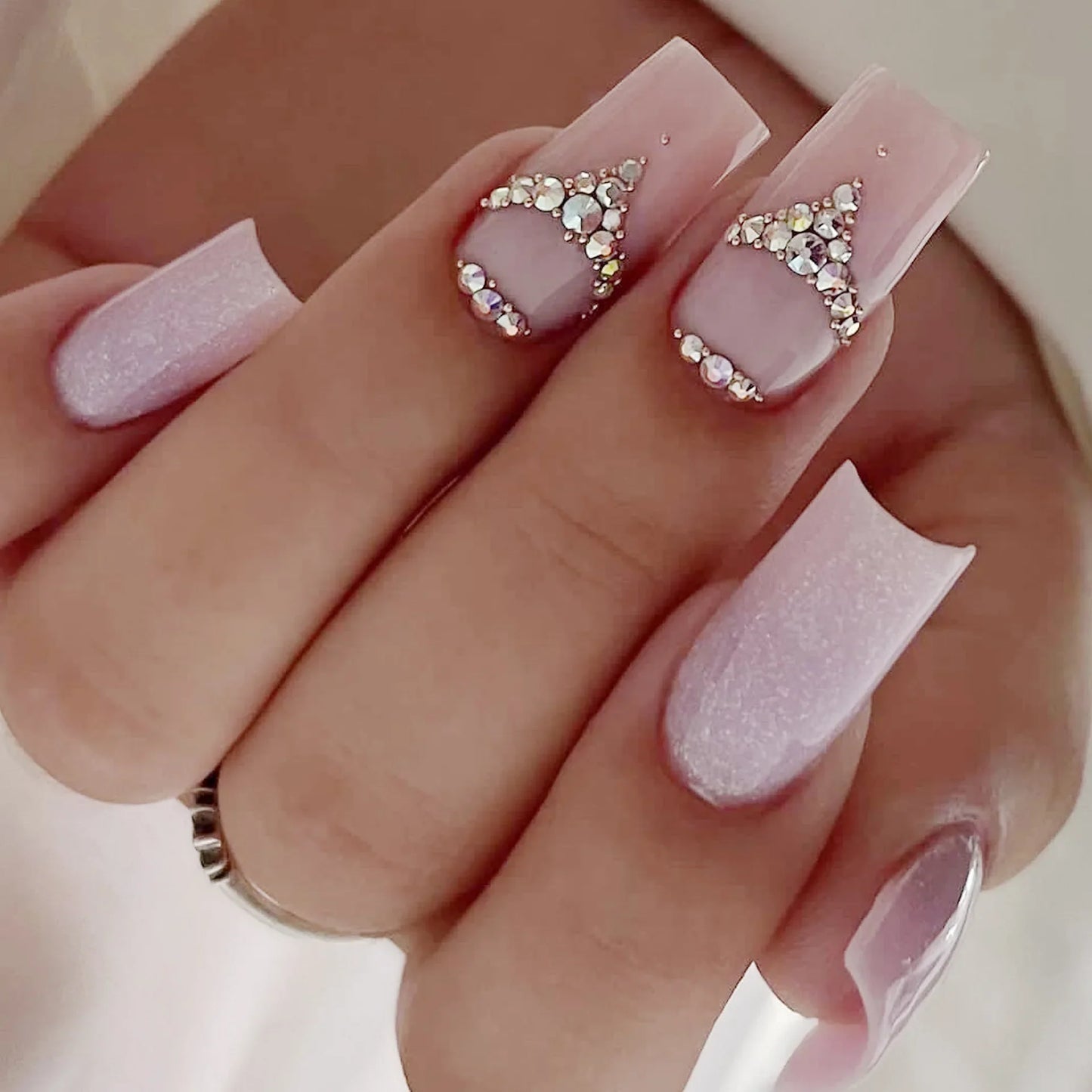 wearable full cover long ballet French coffin white False Nails with glue matte red black pink white artificial nails press on