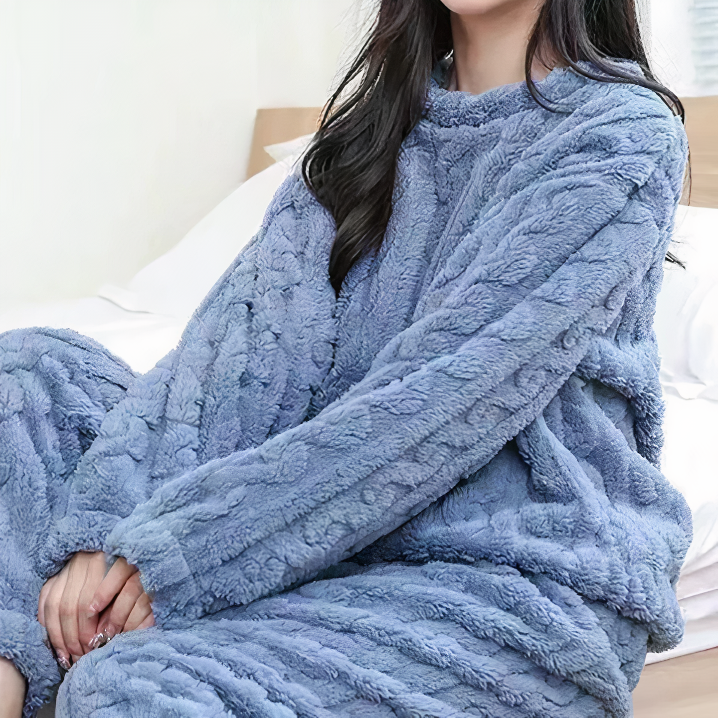 Charity - soft fluffy lounge set - - DYAVOR®