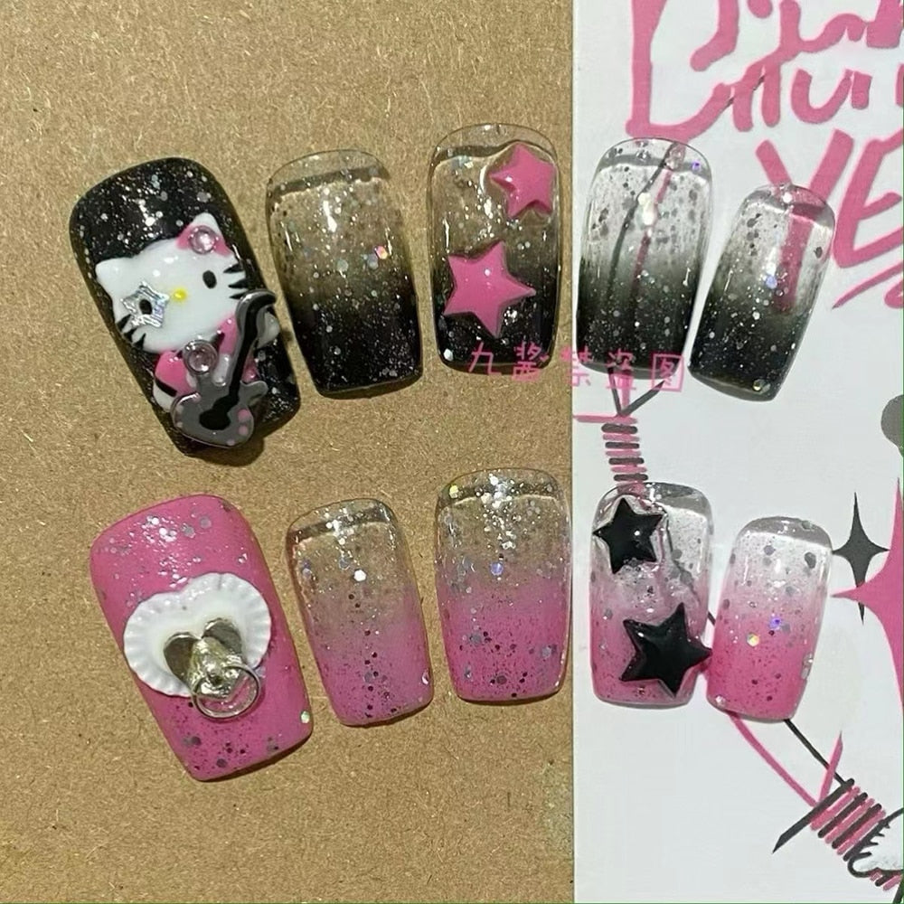 Hello Kitty Press On Nails - - DYAVOR®