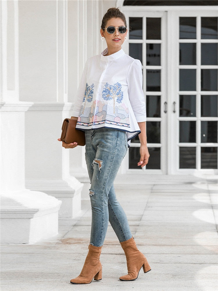 'Colette' Blouse - - DYAVOR®