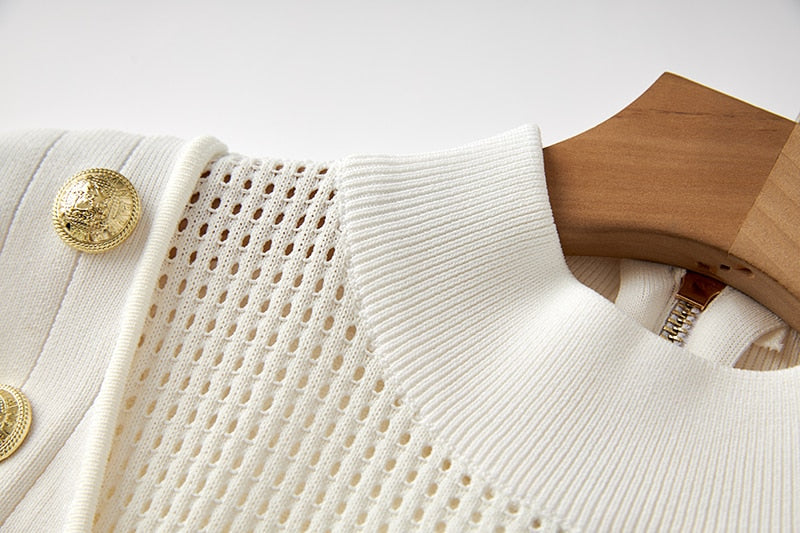White Bandage Midi Dress - - DYAVOR®