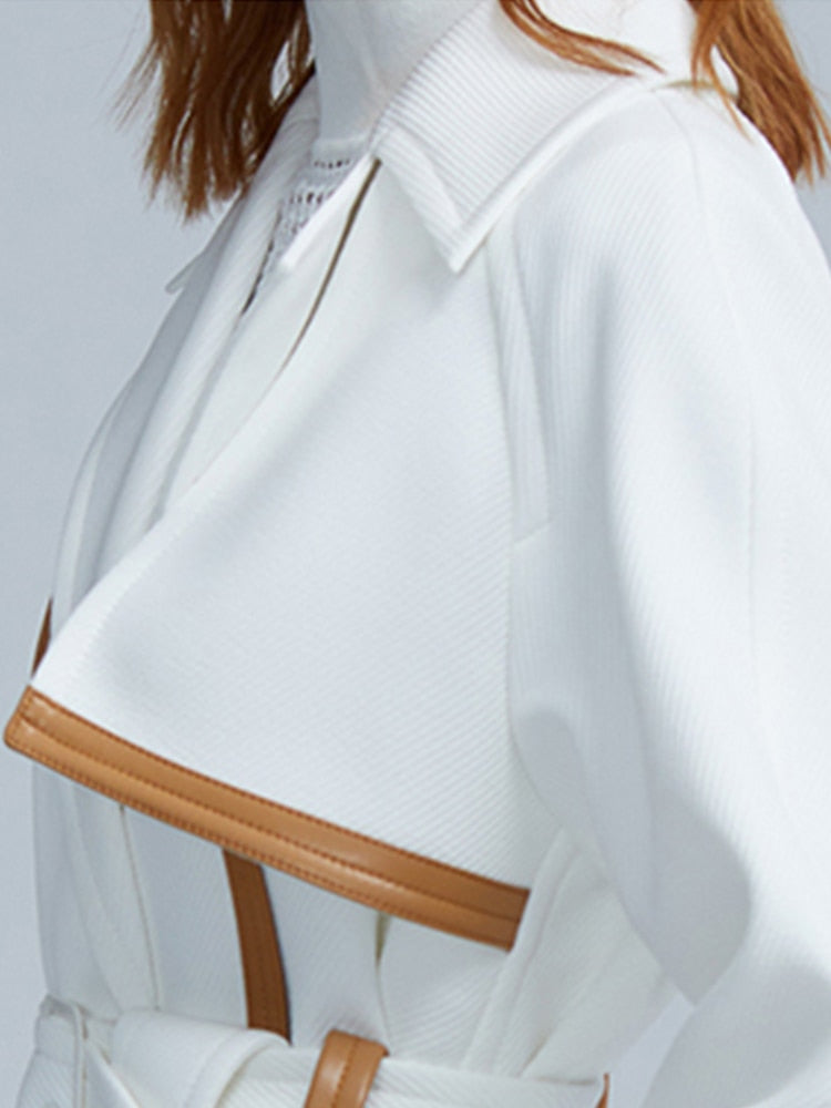 Autumn White Trench Coat - Trench Coat - DYAVOR®