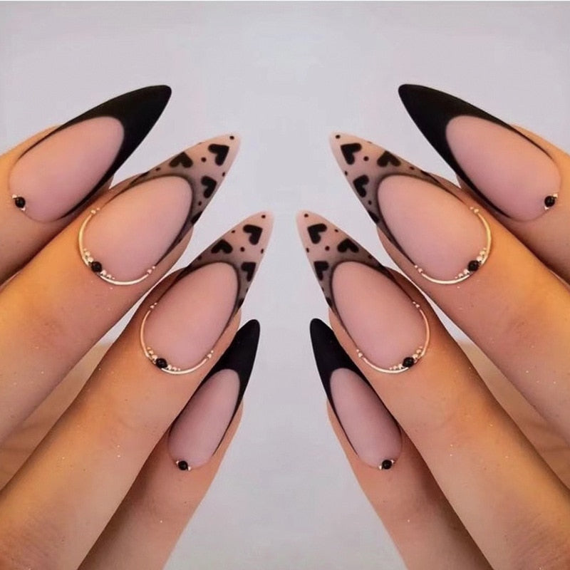 Almond Press On Nails - - DYAVOR®
