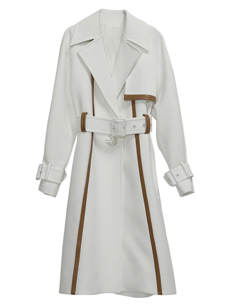 Autumn White Trench Coat - Trench Coat - DYAVOR®