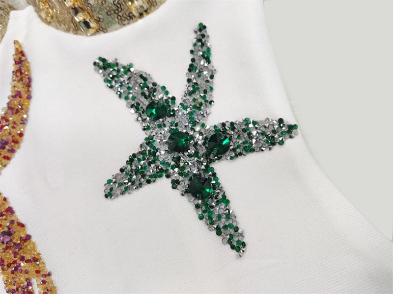 Mini Dress with Starfishes - - DYAVOR®