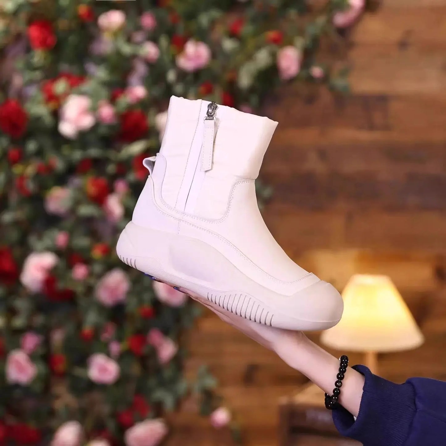 Women's Plush Winter Snow Boots - Warm & Anti-Slip