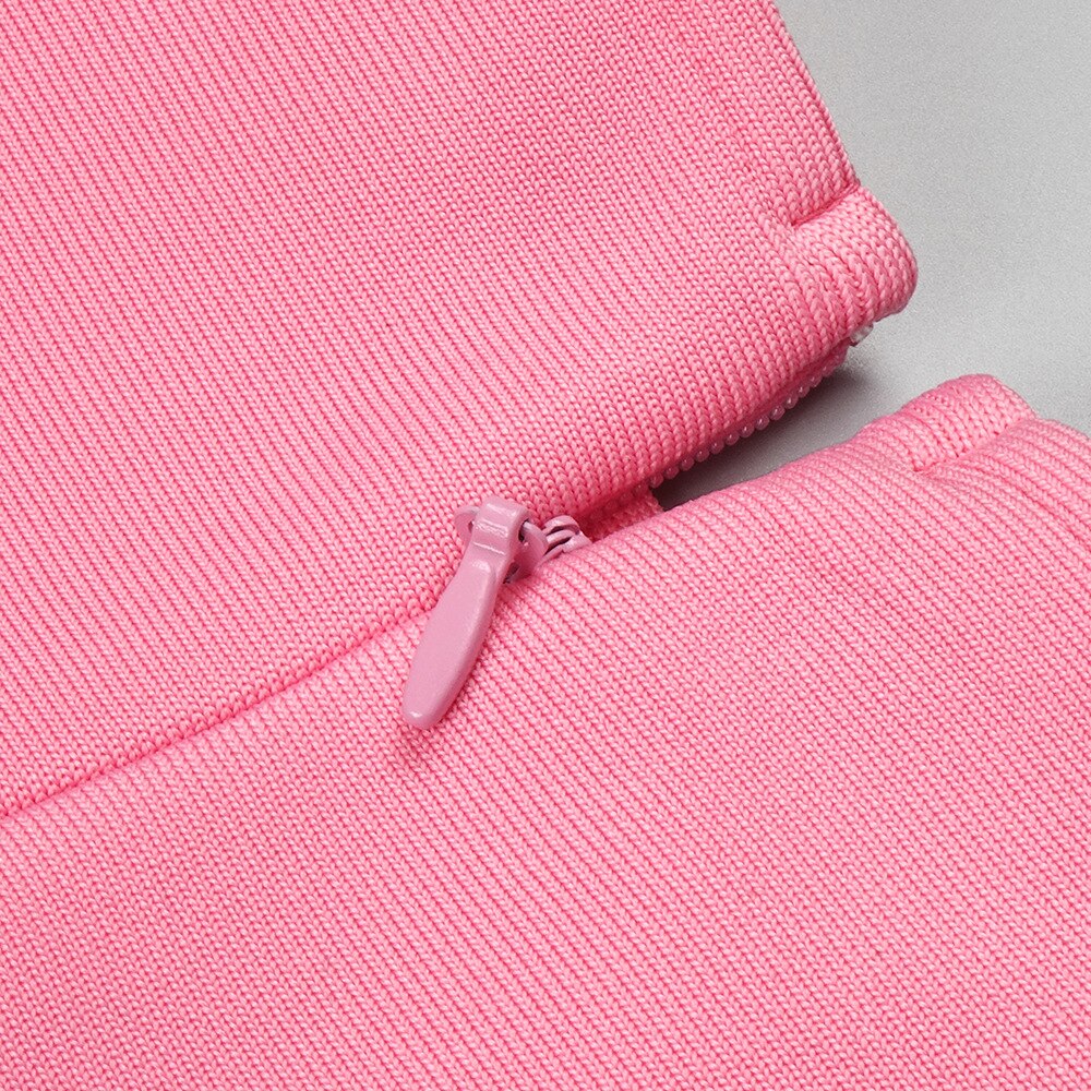 Pink Maxi Dress with Front Slits - - DYAVOR®