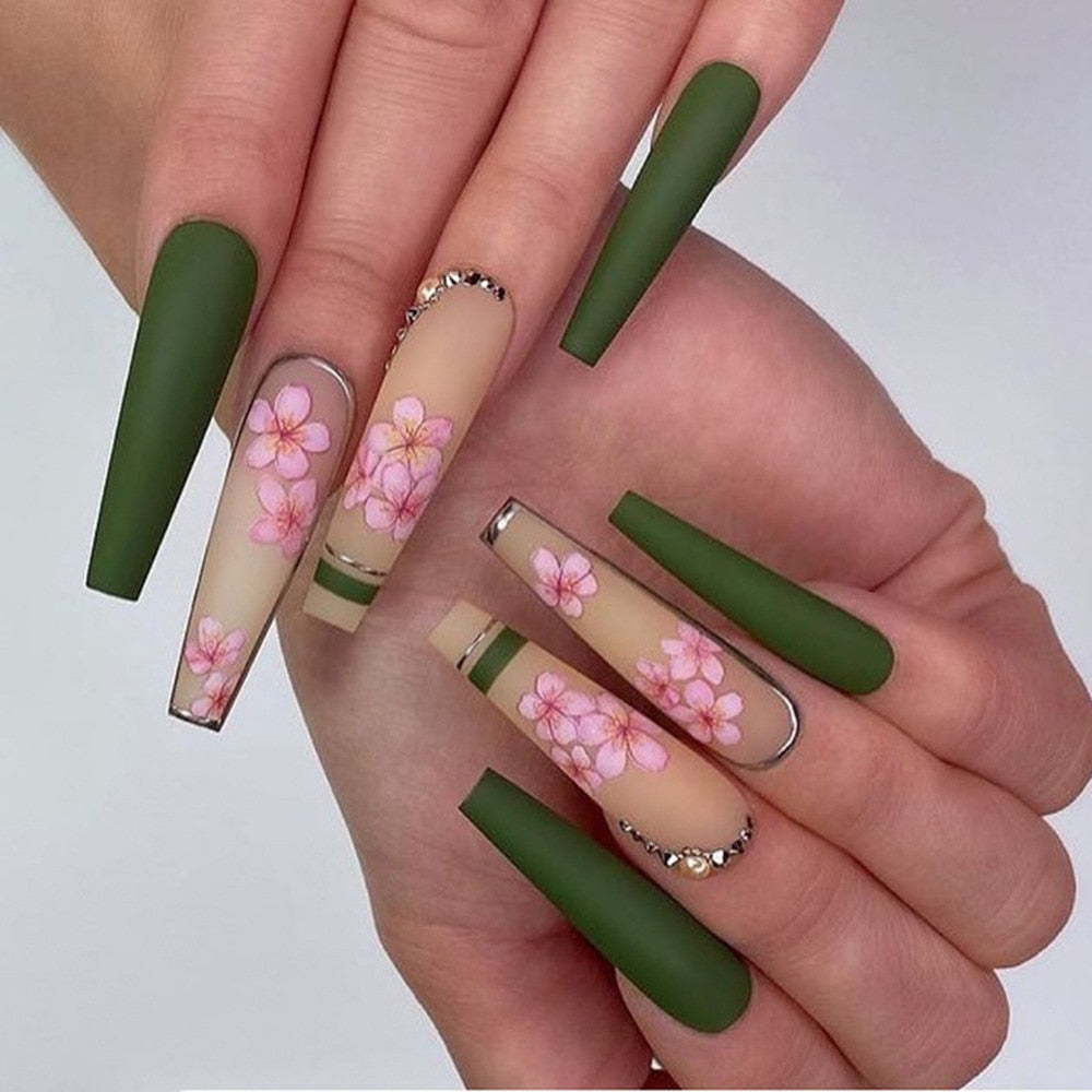 Pastel Long Press On Nails - - DYAVOR®