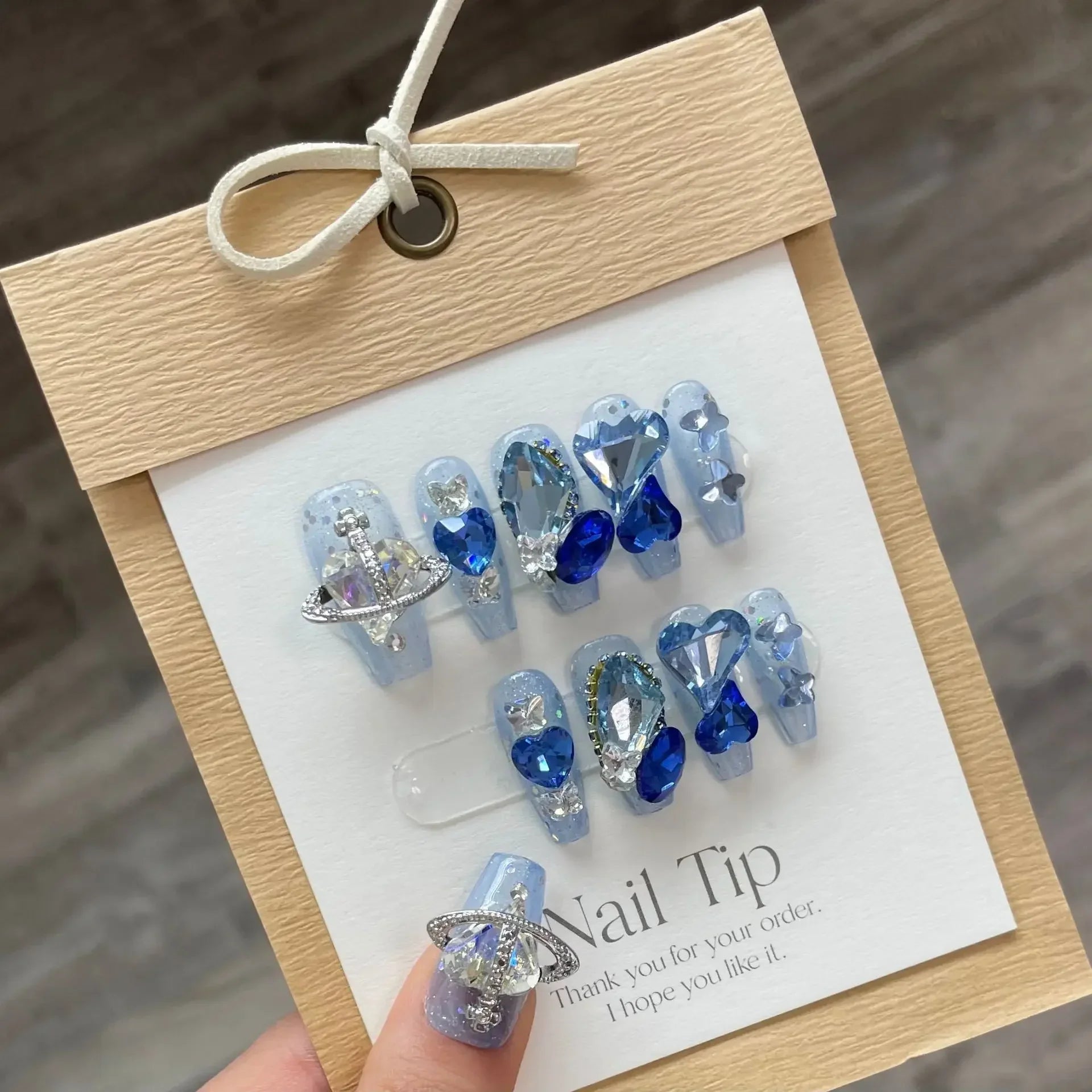 10Pcs Purple Ballerina Handmade Press On Nails Diamonds Wearable False Nails Decoration Rhinestones Full Cover Fake Nails Tips -  - DYAVOR®