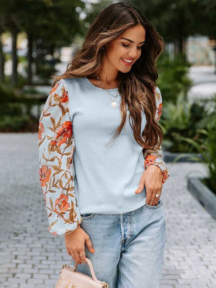 Fashion Tops 2022 Women New Autumn Winter Printed Long-sleeved Sweater Casual O-Neck Knit Pullover Streetwear Women Clothing - - DYAVOR®